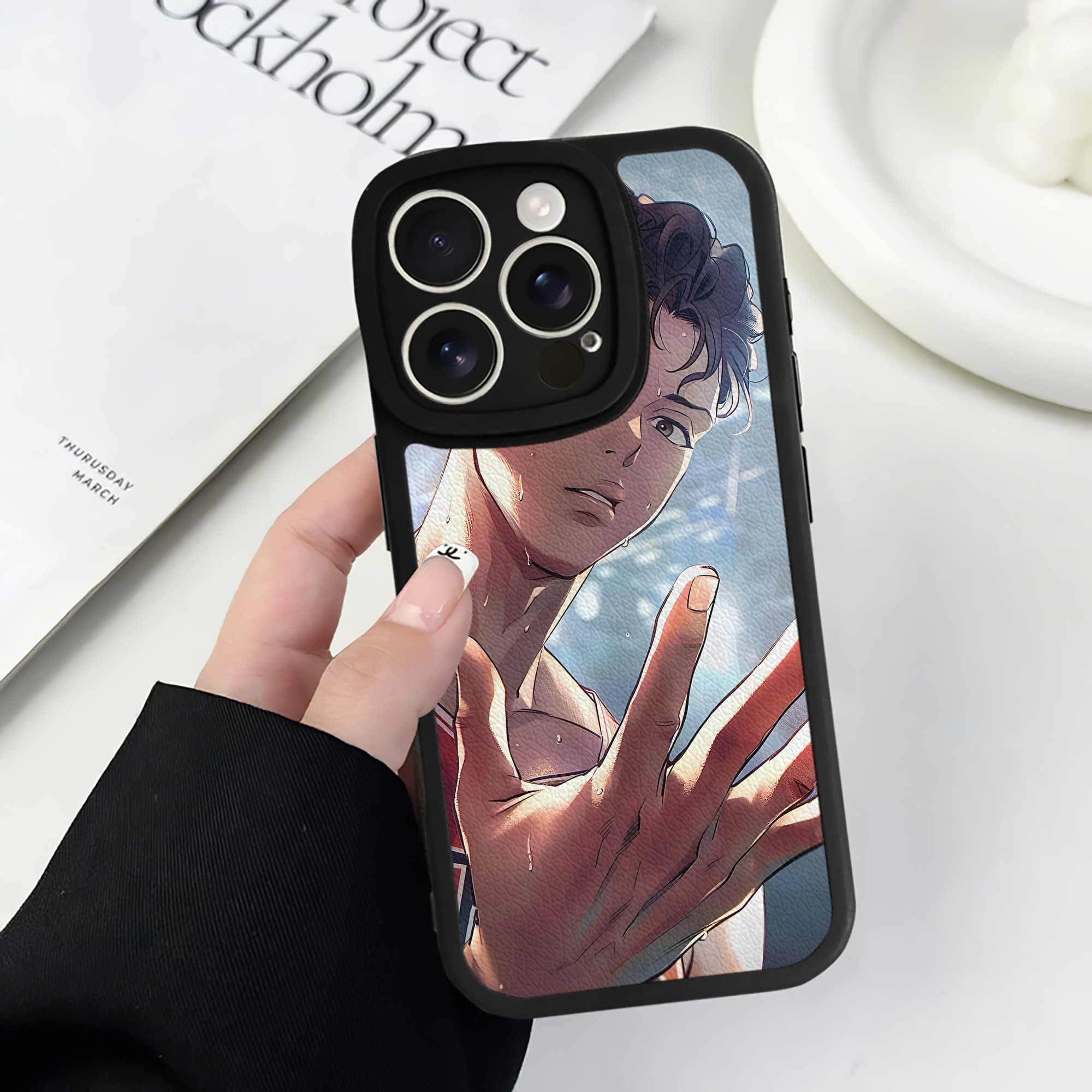（画像用） SLAM DUNK／スラムダンク 【iPhone 16シリーズ対応】シリコンスマホケース（レザー調） 材質：シリコン